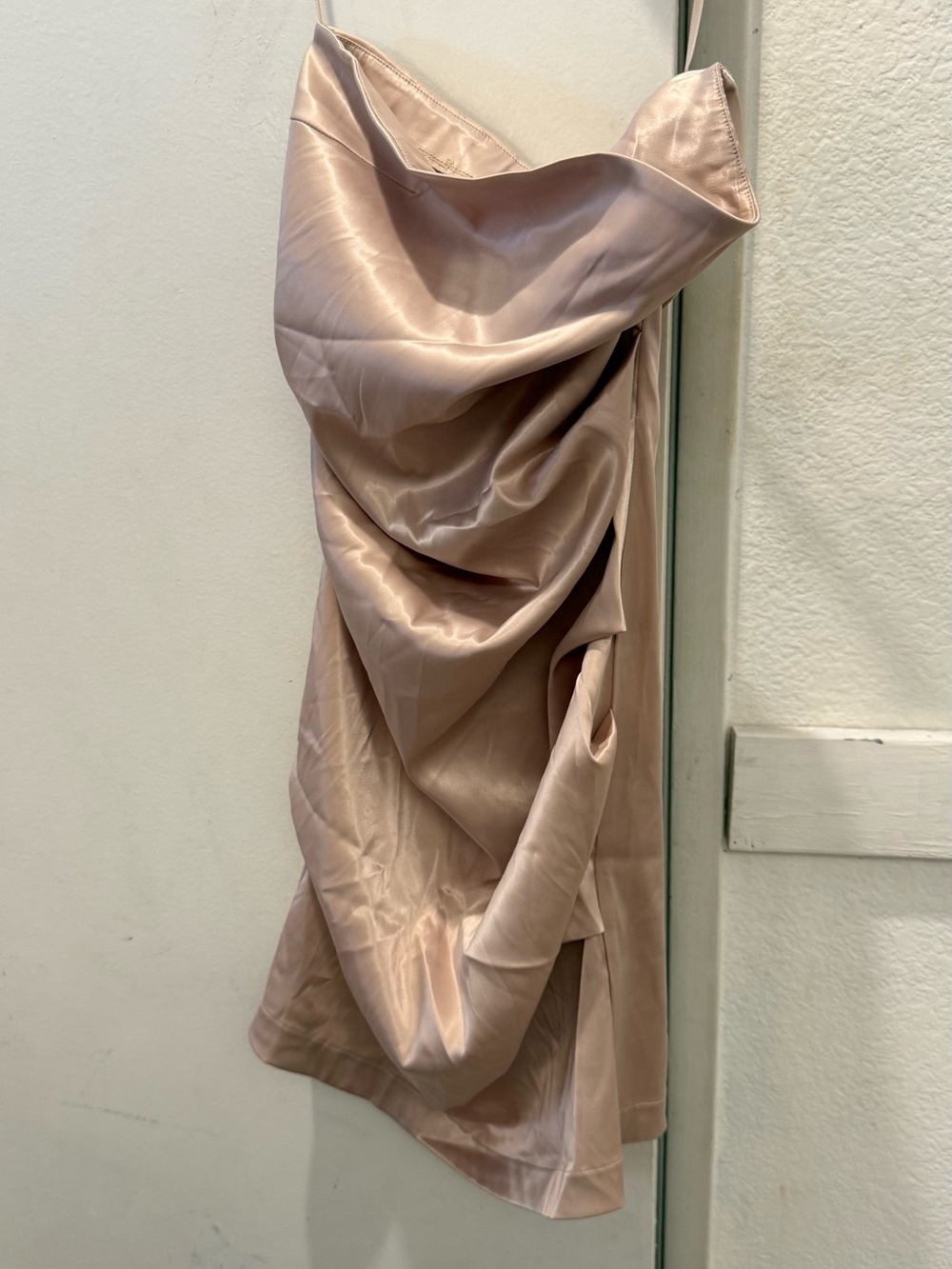 New NWT Sky To Moon Satin Cowl Neck Slip Dress large
